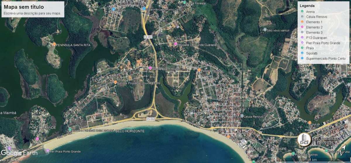 Lote à venda em Guarapari, Meaípe, 300m² - Del Credere Imóveis