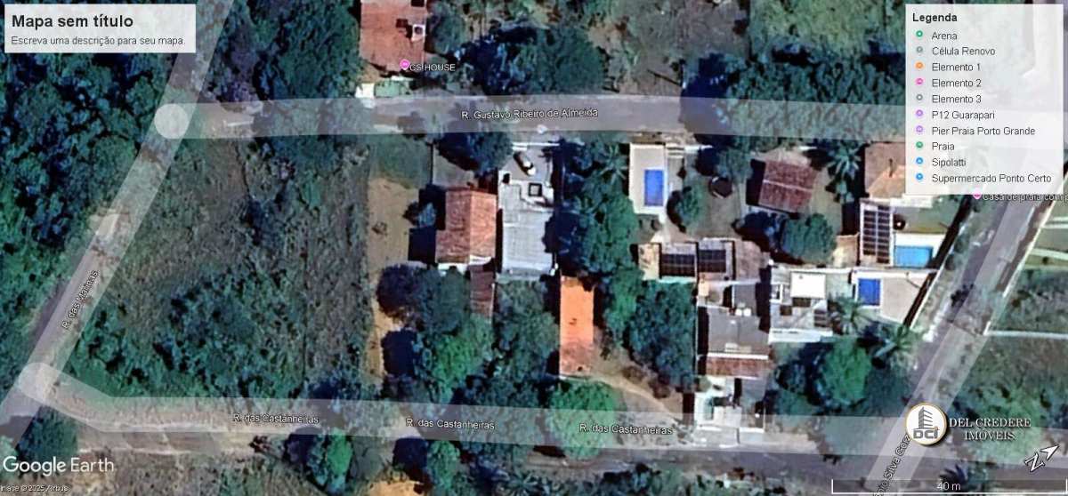 Lote à venda em Guarapari, Meaípe, 300m² - Del Credere Imóveis